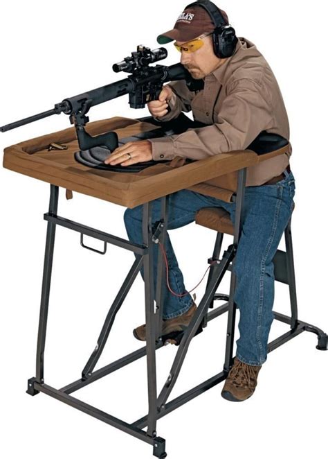 Hunters Take Aim with Herters Deluxe Shooting Bench for Sale - Achieve Precision and Comfort!